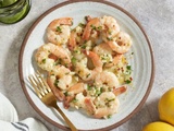 Gambas sautées à l’ail et au citron