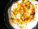 Pavlova aux fruits exotiques