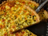 Quiche aux poireaux et saumon fumé