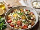 Salade de boulghour aux tomates cerises et féta ultra gourmande
