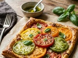 Tarte fine aux tomates anciennes et huile de vanille : Une association irrésistible