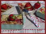 Clafoutis au yaourt, fraises et rhubarbe