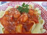 Crevettes à la sauce tomate