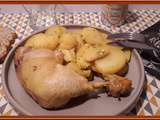 Cuisses de poulet aux pommes de terre à l'ail et persil au cookéo