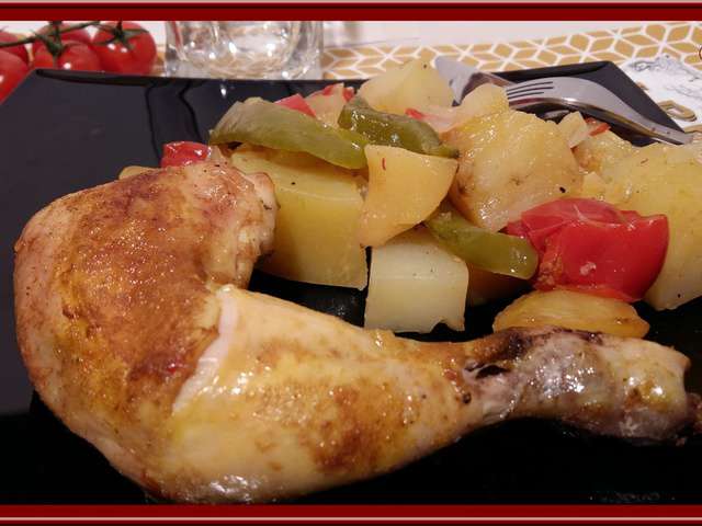 Recettes de Poulet rôti et Légumes - 2