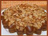 Gâteau aux amandes et confiture d'abricots maison