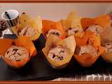 Muffins aux flocons d'avoine, sirop d'Erable et chocolat
