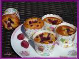 Muffins framboises et chocolat blanc