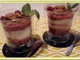 Trifle Rhubarbe Framboises