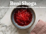 Beni Shoga : la Recette du Gingembre Rouge Mariné pour Ramen