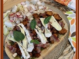 Bruschetta de patate douce et mi-chèvre