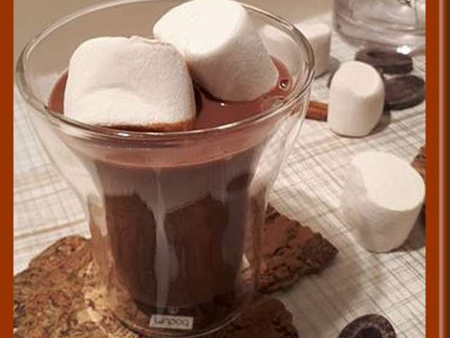 Recette Chocolat chaud aux chamallows facile - Jeux 2 Cuisine