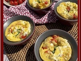 Clafoutis aux tomates cerises et fromage de chèvre