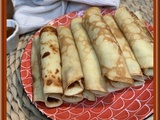 Crêpes au lait de coco