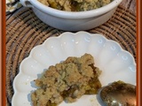 Crumble aux prunes et beurre salé
