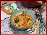 Curry de brocoli aux carottes et haricots blancs