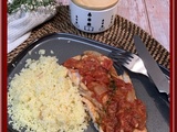 Dos de cabillaud au thym et à la tomate