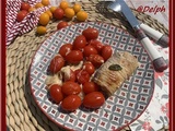 Escalopes de veau à la mozzarella et tomates cerise