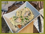 Fettuccini, saumon et petits pois