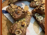 Financiers au chocolat, noisettes et pistaches
