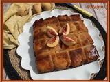 Gâteau renversé aux pêches de vigne