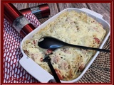 Gratin de coquillettes aux saucisses de Strasbourg
