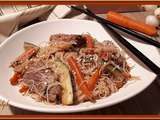 Japchae (Wok de vermicelles au boeuf)