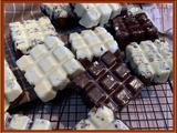 Minis tablettes au chocolat et coques chocolatées
