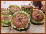 Muffins brownie au chocolat et schokobons