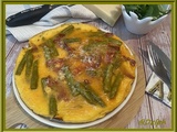 Omelette aux asperges et chorizo