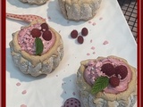 Petites charlottes à la mousse de framboises