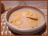 Ravioli aux girolles, aux truffes de Toscanes et soupe de mousserons séchés à la crème
