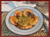 Risotto aux gambas et safran