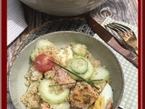 Salade de boulghour au saumon