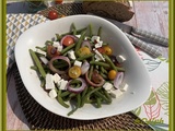 Salade de haricots verts aux tomates
