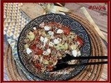 Salade de quinoa aux poivrons et oignons rouges
