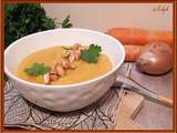 Soupe de carottes et cacahuètes