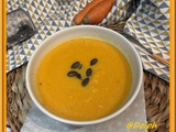 Soupe de patate douce et carottes au cumin