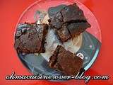 Brownies au chocolat noir et pepites chocolat blanc