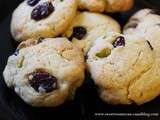 Cookies aux pistaches et canneberges