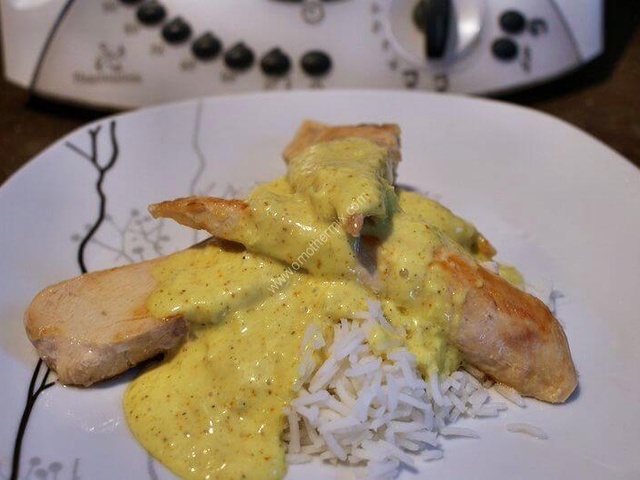 Poulet au curry à ma façon (et son riz aromatisé) - Recette i-Cook'in
