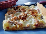 Pizza jambon crème chorizo lardons au thermomix de Vorwerk