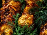 Brochettes de poulet kebab aux épices