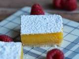 Carrés américains  au curd de citron ,  lemon squares  