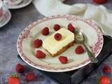 Cheesecake glacé au coulis de fraises