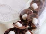 Mendiants chocolat au lait , cranberries mini marshmallow