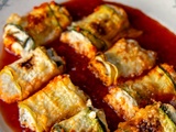 Petits rouleaux de courgettes à la ricotta