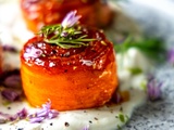 Rosaces de carottes ultra fondantes au miso