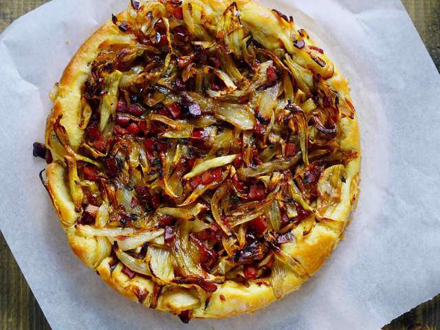 Recettes de Tarte aux Oignons Caramélisés