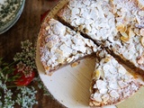 Tarte frangipane compote de fraises et de rhubarbe ( sans gluten)